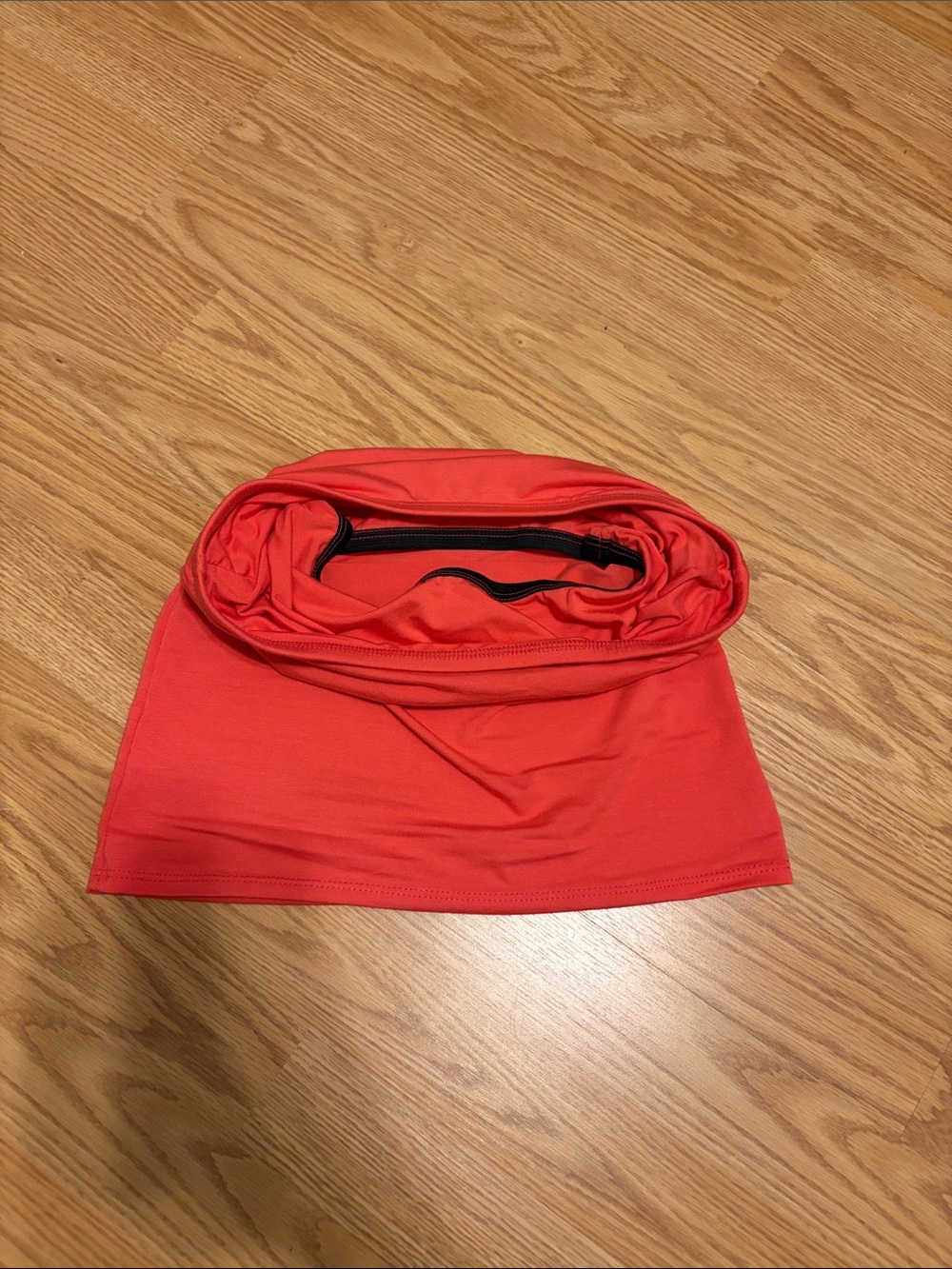 NEVER WORN* Threaded Rose XS Strapless Coral Orange Tube Top - Picture 4 of 5